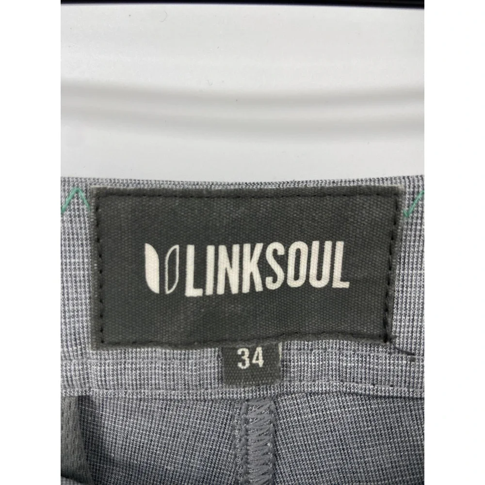 Linksoul Shorts Mens 34 Gray Performance‎ Golf Chino Stretch Casual Light 10